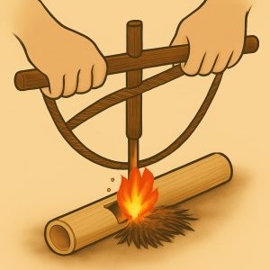 روشن کردن آتش به روش نی