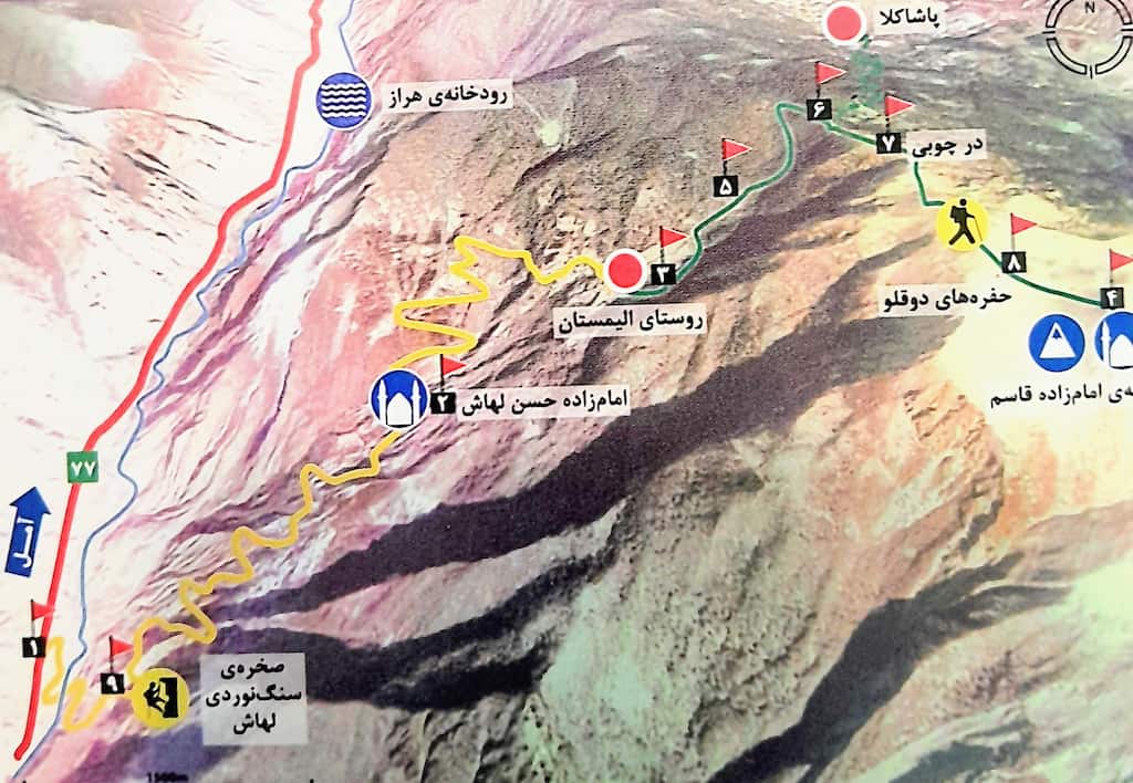 مسیر دسترسی به جنگل الیمستان
