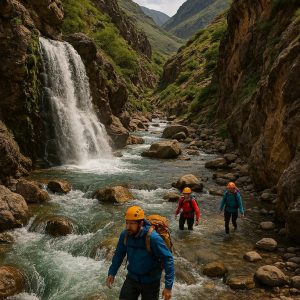 رودخانه نوردی لاسم تا جاده ی هراز