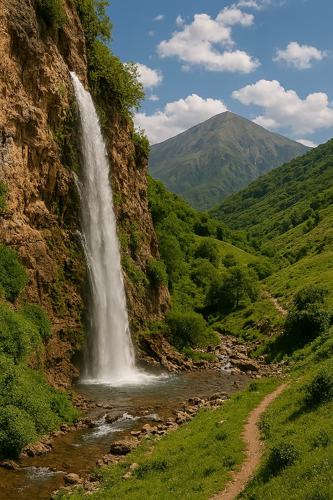 آبشار شمس آباد لاریجان