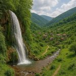 آبشار تمیره و روستای ترا