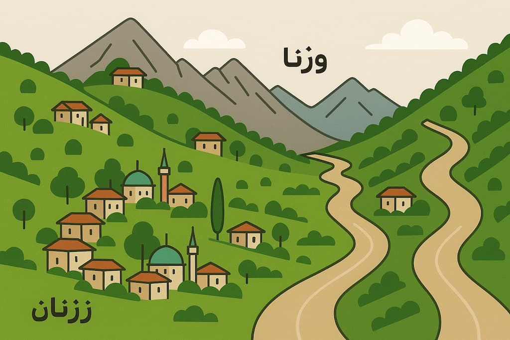 روستاهای زرمان و وزنا و نجفدر