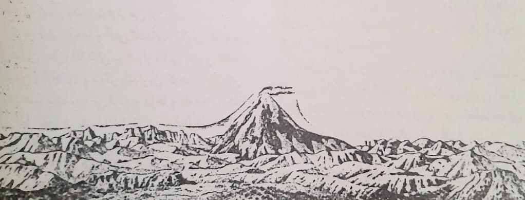 نمایی قدیمی از قله دماوند