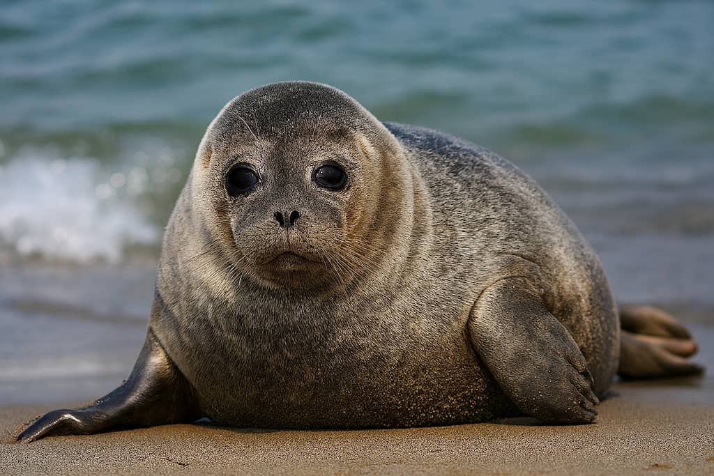 فک خزری در ساحل دریای خزر در میان آلودگی‌های محیطی