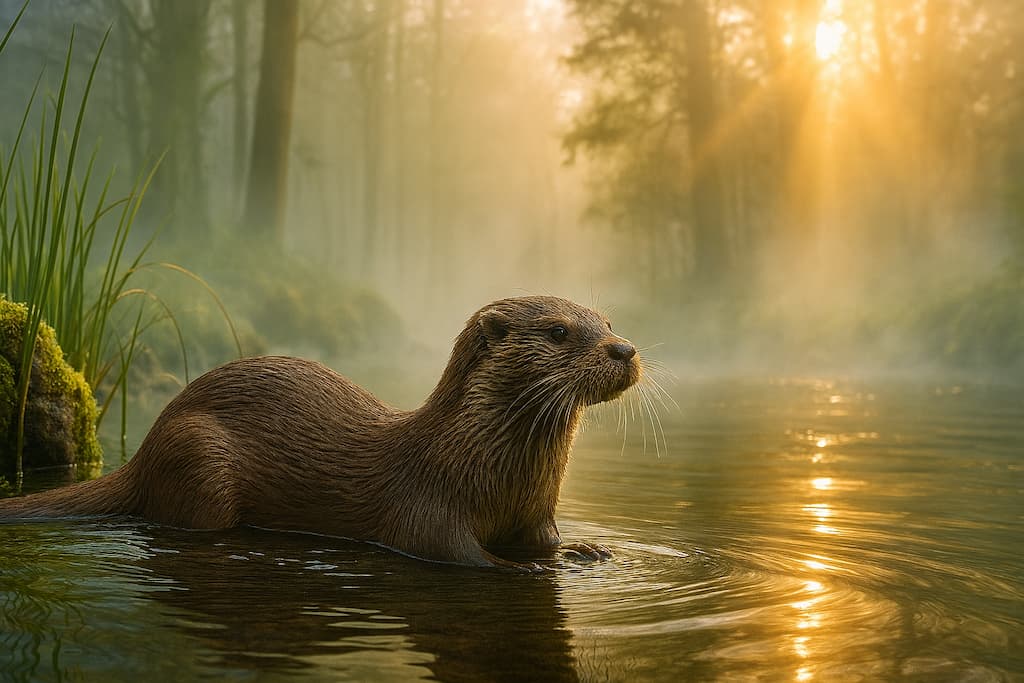 شنگ معمولی در حال خروج از درز سنگی کنار رودخانهای در دامنههای البرز با پوشش گیاهی کمپشت