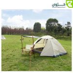 نمای مورب از چادر TM-ZP30 با در باز در محیط طبیعی