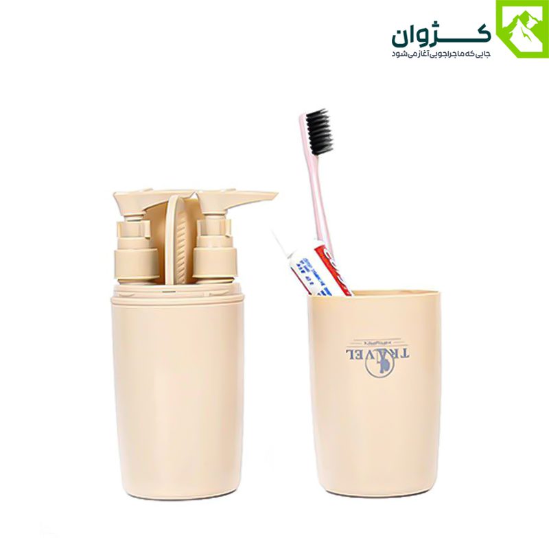 پک صورتی Etravel با درب باز شده از زاویه مستقیم و زمینه سفید