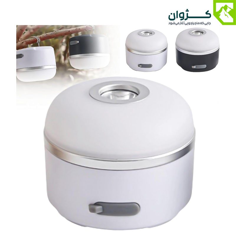 دو چراغ سفید و مشکی M1 به همراه تصویر تکی محصول
