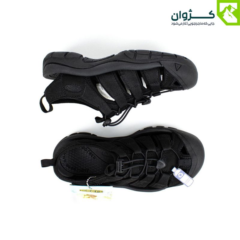 ترکیب نمای بالا و جانبی از صندل KEEN Newport H2 با جزئیات بند و طراحی مشبک