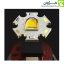 نمای نزدیک از LED چراغ‌قوه SMILING SHARK مدل 617A با زمینه سیاه