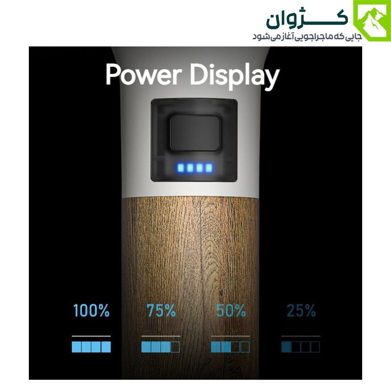 چراغ قوه SMILING SHARK با نمایشگر میزان شارژ باتری