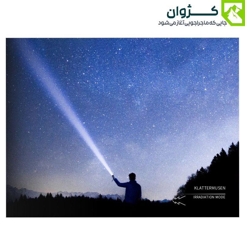 تست چراغ قوه SMILING SHARK در آسمان شب توسط کاربر