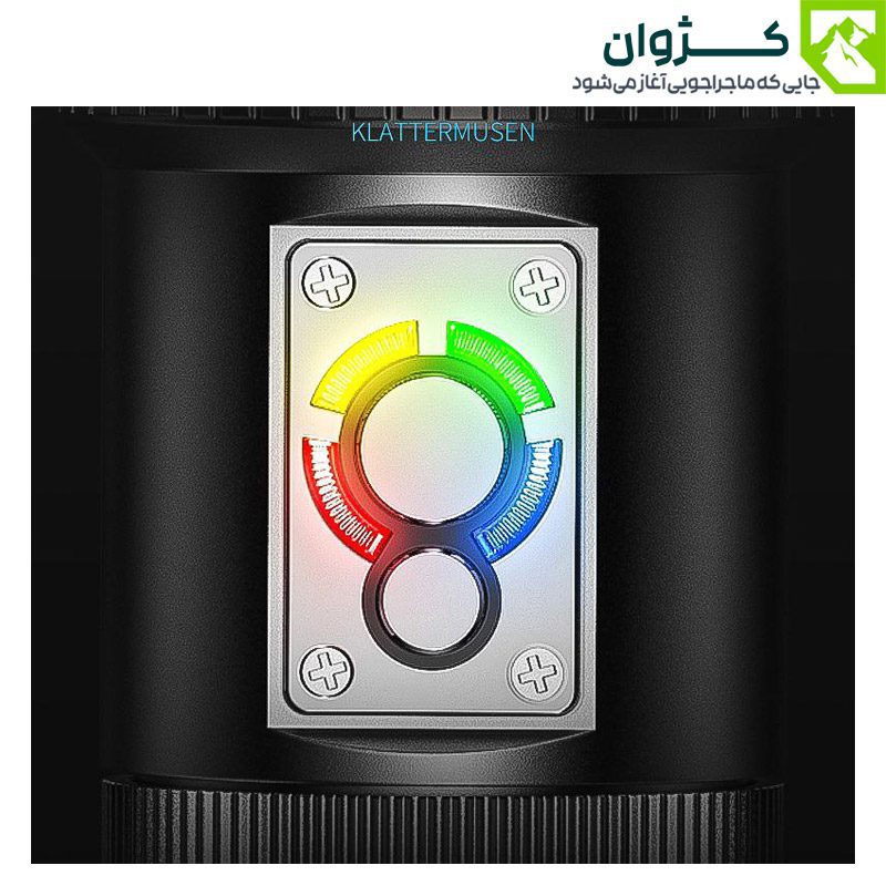 نمای بسته از دکمه‌های مختلف چراغ