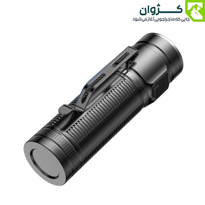 چراغ قوه SMILING SHARK مدل W5184-1 با بدنه آلومینیومی و طراحی جمع‌وجور