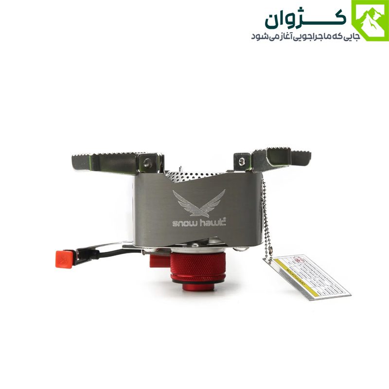 نمای بغل سرشعله SN20-E4 باز شده با نمایش لوگو اسنوهاک