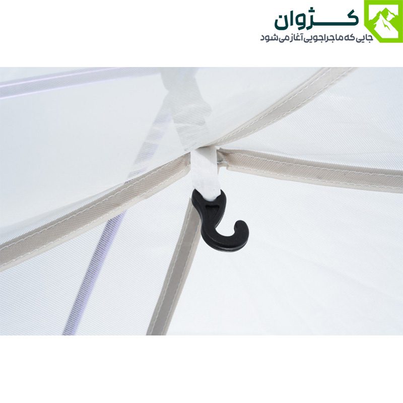 نمای داخلی چادر و گیره آویز چراغ