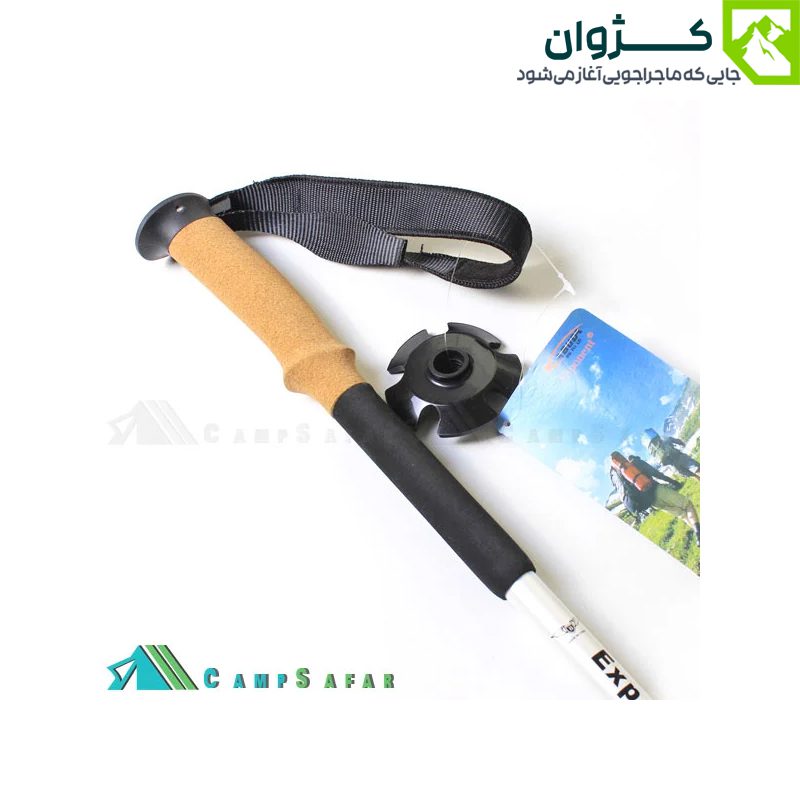باتوم EXPONENT مدل ABD-3-8512 با طراحی ارگونومیک، گل‌برف و قفل قابل تنظیم، انتخابی مطمئن برای طبیعت‌گردان حرفه‌ای