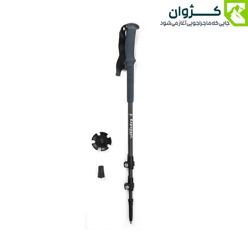 باتوم کوهنوردی EXPONENT ABD-3-8512 با مچ‌بند قابل تنظیم از جنس پلی‌پروپیلن، مناسب استفاده طولانی‌مدت در سفرهای ماجراجویانه