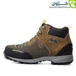 نمای جانبی کفش کوهنوردی قارتال مدل کمچی فیلی با طراحی کلاسیک و رنگ خنثی