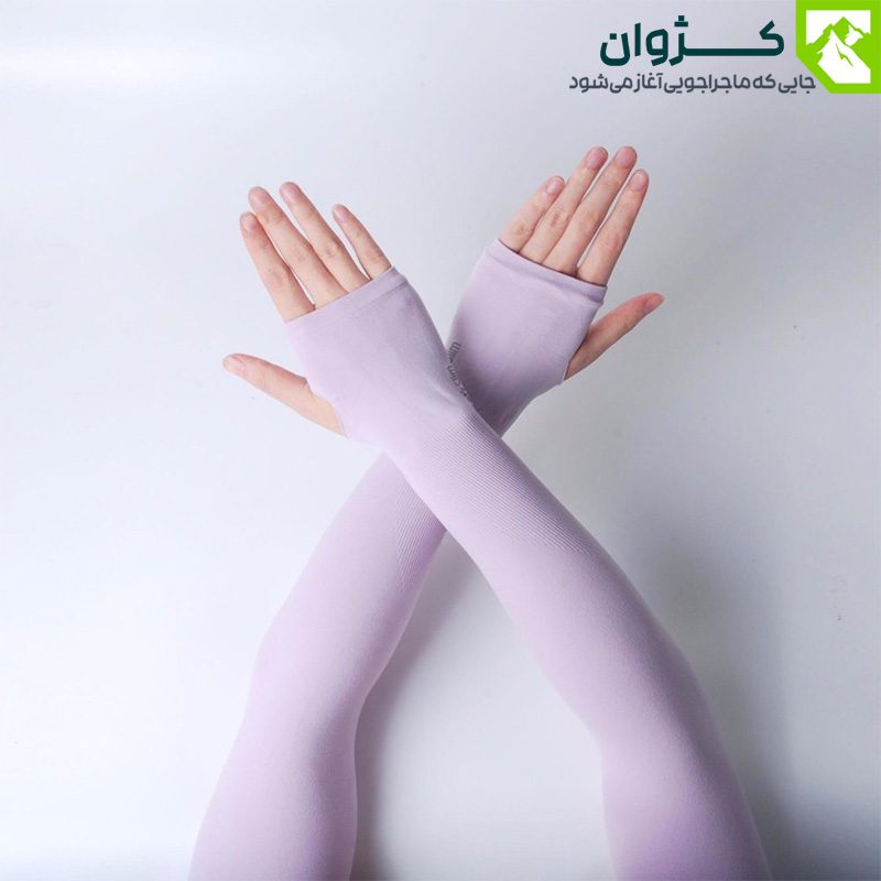 ساق دست ورزشی Let's Slim با طراحی انگشتی و پارچه تنفس‌پذیر مناسب فصل گرم