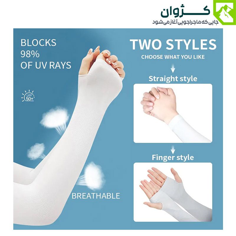 تصویر محصول ساق دست فینگردار Let's Slim مناسب استفاده روزمره و تمرینات ورزشی