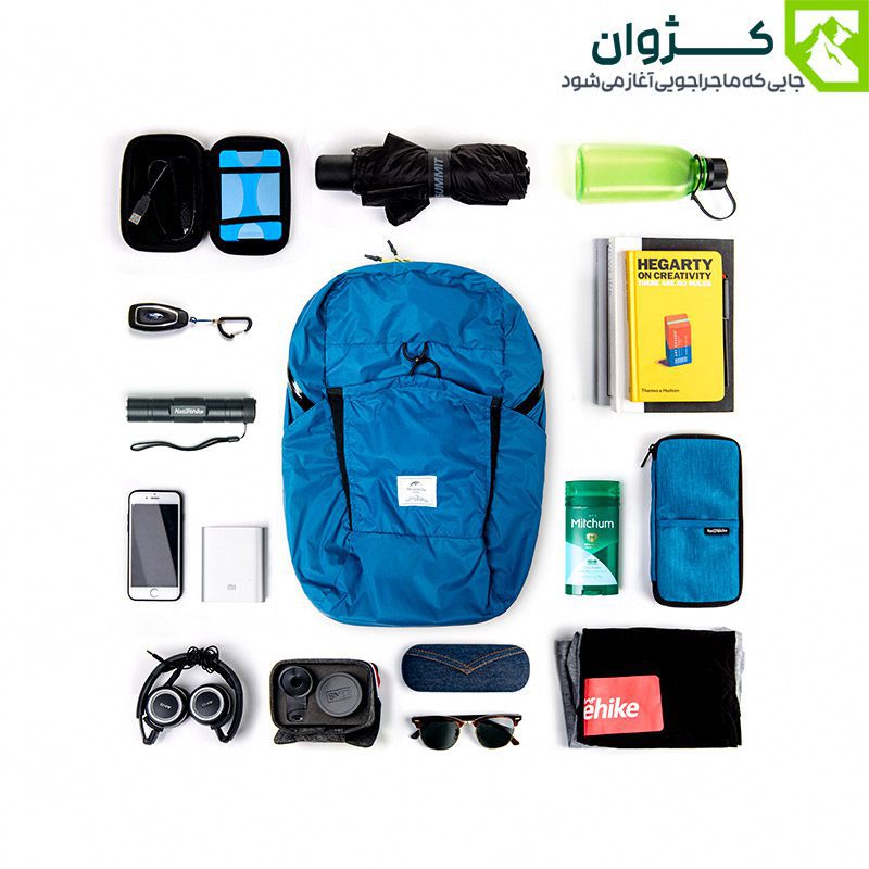 کوله کوهنوردی نیچرهایک مدل NH17A017-B رنگ طوسی، همراهی مطمئن برای طبیعت‌گردی با بندهای قابل تنظیم و ظرفیت مناسب