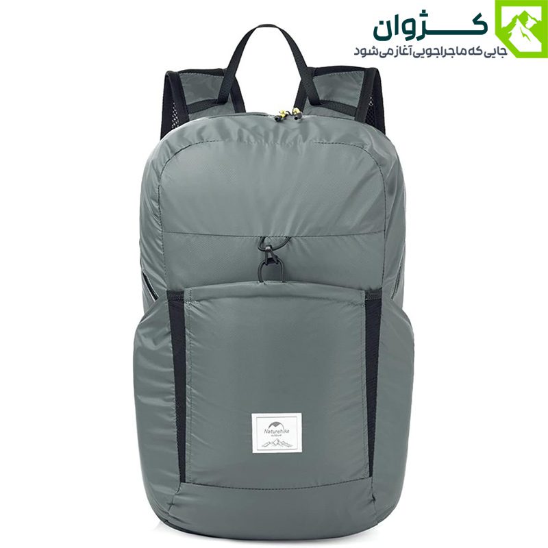 کوله حمله ۲۲ لیتری نیچرهایک رنگ مشکی، مناسب کمپینگ سبک و سفرهای کوتاه با تهویه عالی و طراحی ارگونومیک