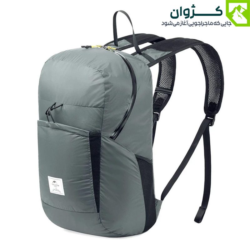 کوله سبک و مقاوم نیچرهایک NH17A017-B با بندهای قابل تنظیم و پشتی توری تنفسی، طراحی شده برای راحتی در حرکت