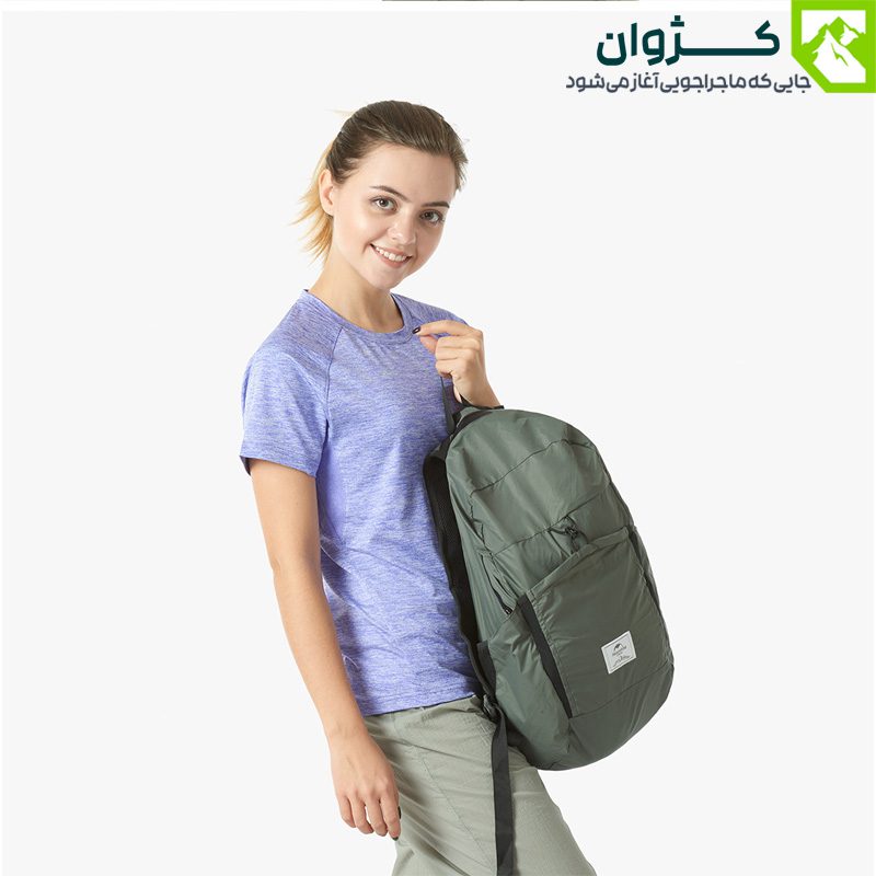 کوله حمله ۲۲ لیتری نیچرهایک مدل NH17A017-B رنگ آبی، مناسب کوهنوردی یک‌روزه، طبیعت‌گردی سبک و استفاده روزمره
