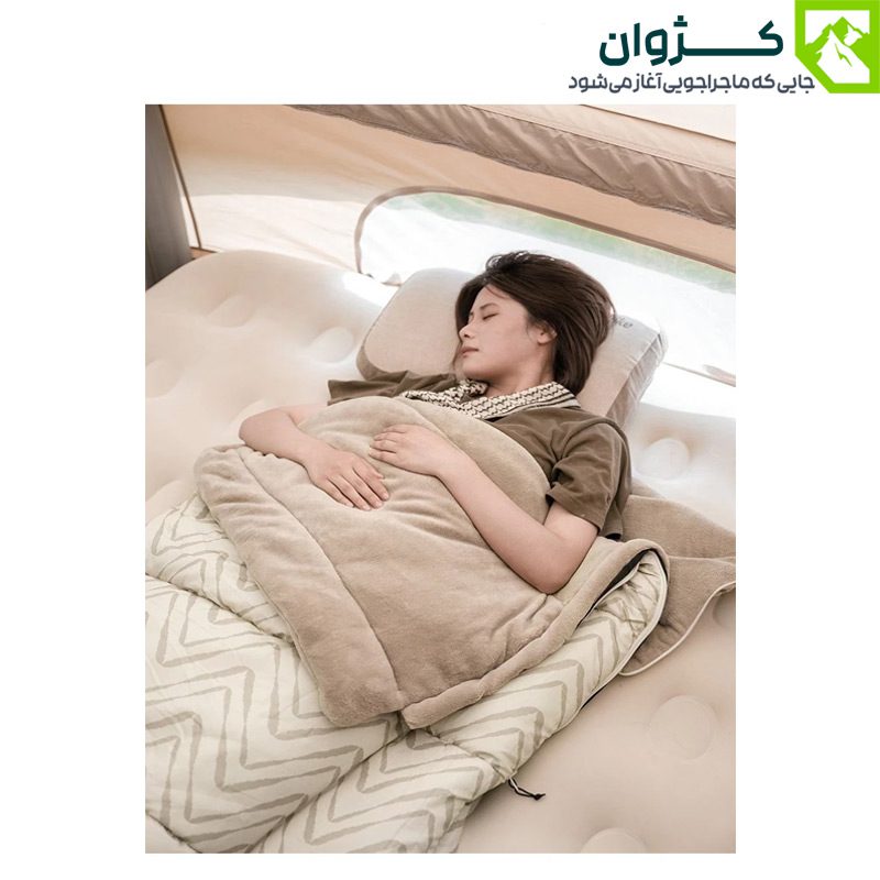 کیسه خواب طبیعت‌گردی نیچرهایک DP200 با طراحی ارگونومیک و الیاف طبیعی، مناسب سفرهای ماجراجویانه و کمپینگ شبانه