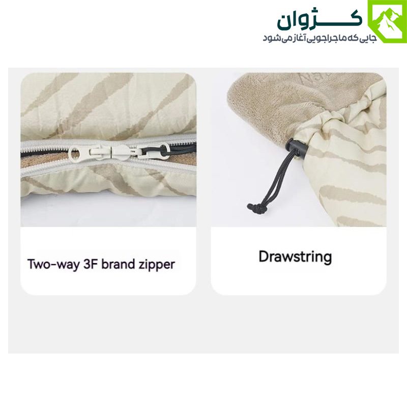 کیسه خواب سبک و گرم نیچرهایک مدل DP200، انتخابی ایده‌آل برای کوهنوردی و طبیعت‌گردی با راحتی بالا در خواب