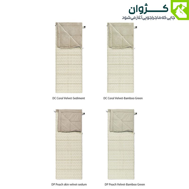کیسه خواب نیچرهایک DP200 با الیاف طبیعی و طراحی تنفس‌پذیر، مناسب برای استراحت شبانه در سفرهای فضای باز