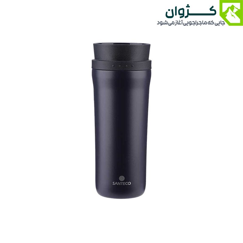 ماگ سانتکو مدل ODDA – رنگ سرمه‌ای، با طراحی دو جداره و حفظ دمای نوشیدنی