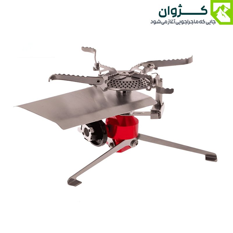 سرشعله کمپینگ اسنوهاک SN20-A8 با طراحی چهار پر و فندک داخلی، مقاوم در برابر باد و مناسب استفاده در فضای باز