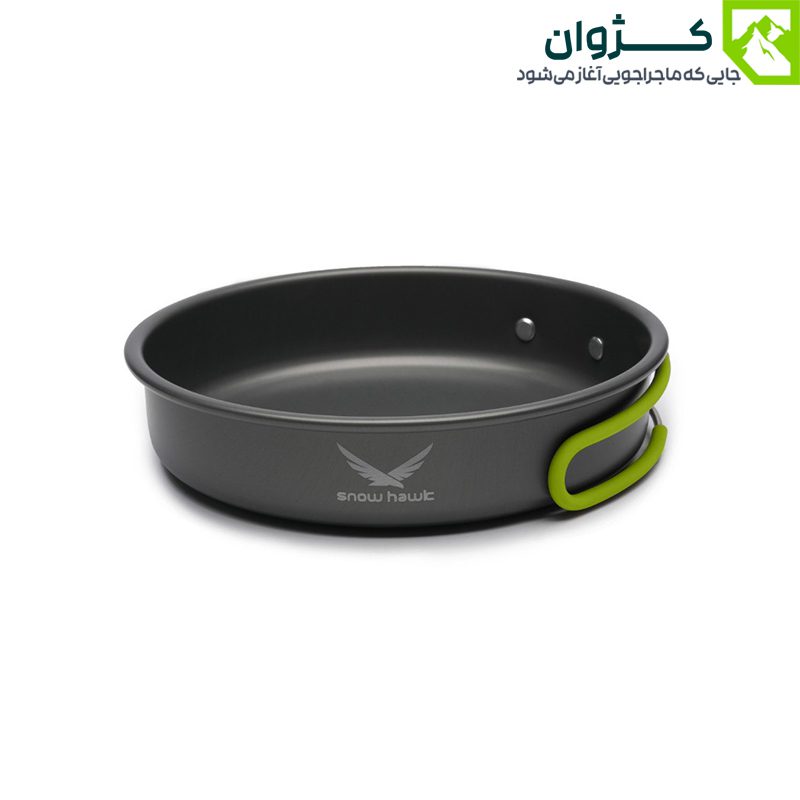 ماهیتابه آلومینیومی اسنوهاک SN-T112 با سطح نچسب و طراحی جمع‌وجور برای آشپزی در سفر