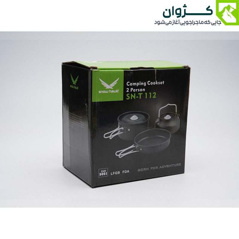 بسته‌بندی کامل محصول SN-T112 شامل ظروف و جعبه، آماده برای ماجراجویی در دل طبیعت