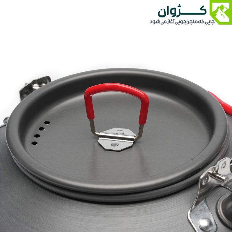 کتری آلومینیومی اسنوهاک SN-T112 با طراحی سبک و دسته تاشو، مناسب برای کمپینگ و طبیعت‌گردی