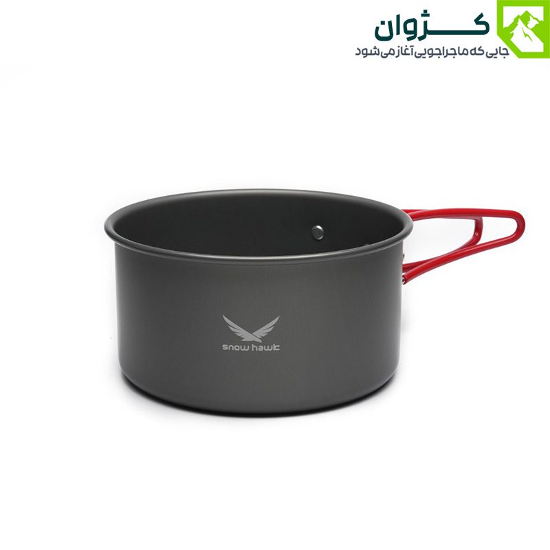 تصویر قابلمه کمپینگ اسنوهاک SN-T112 با طراحی مقاوم و سطح نچسب، ایده‌آل برای سفرهای دو نفره