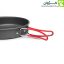 ماهیتابه آلومینیومی اسنوهاک SN-T112 با سطح نچسب و طراحی جمع‌وجور برای آشپزی در سفر