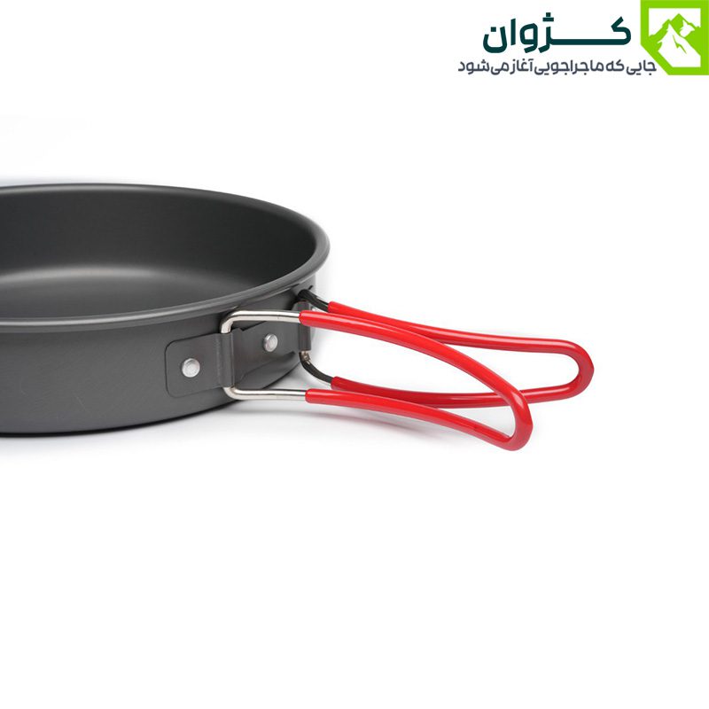 ماهیتابه آلومینیومی اسنوهاک SN-T112 با سطح نچسب و طراحی جمع‌وجور برای آشپزی در سفر