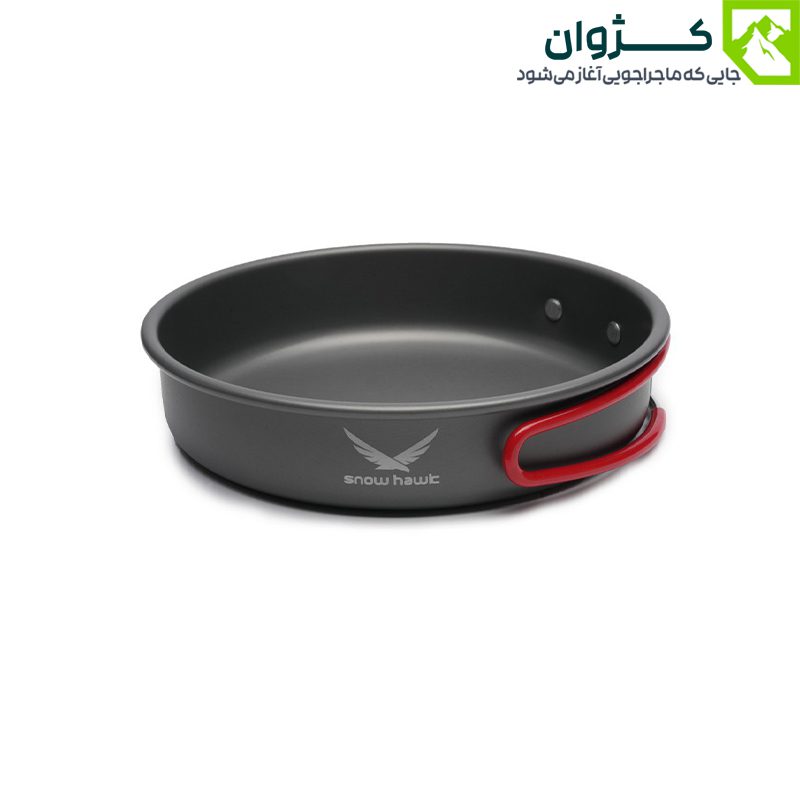 ماهیتابه آلومینیومی اسنوهاک SN-T112 با سطح نچسب و طراحی جمع‌وجور برای آشپزی در سفر