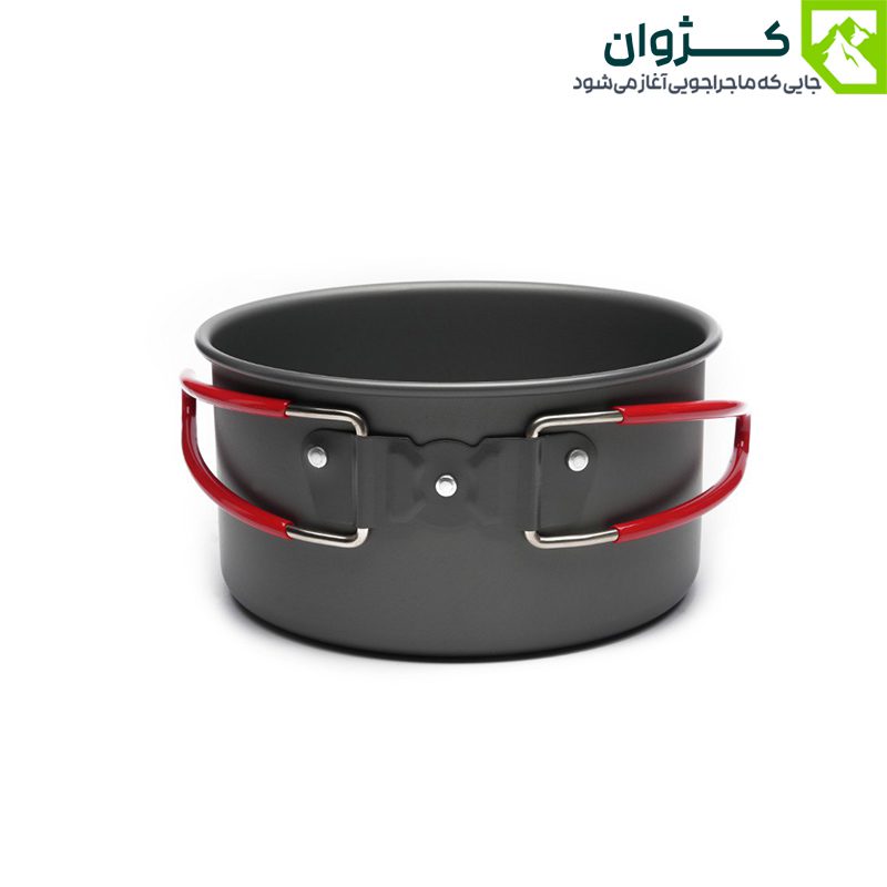 قابلمه آلومینیومی سبک اسنوهاک SN-T112 با دسته تاشو، مناسب برای پخت غذا در کمپینگ و طبیعت‌گردی