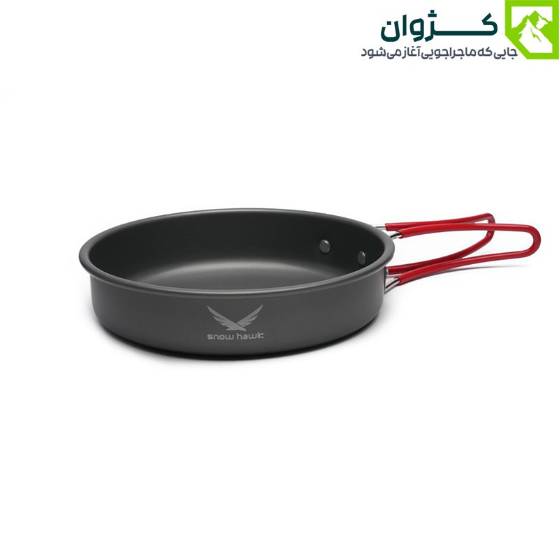 ماهیتابه آلومینیومی اسنوهاک SN-T112 با سطح نچسب و طراحی جمع‌وجور برای آشپزی در سفر