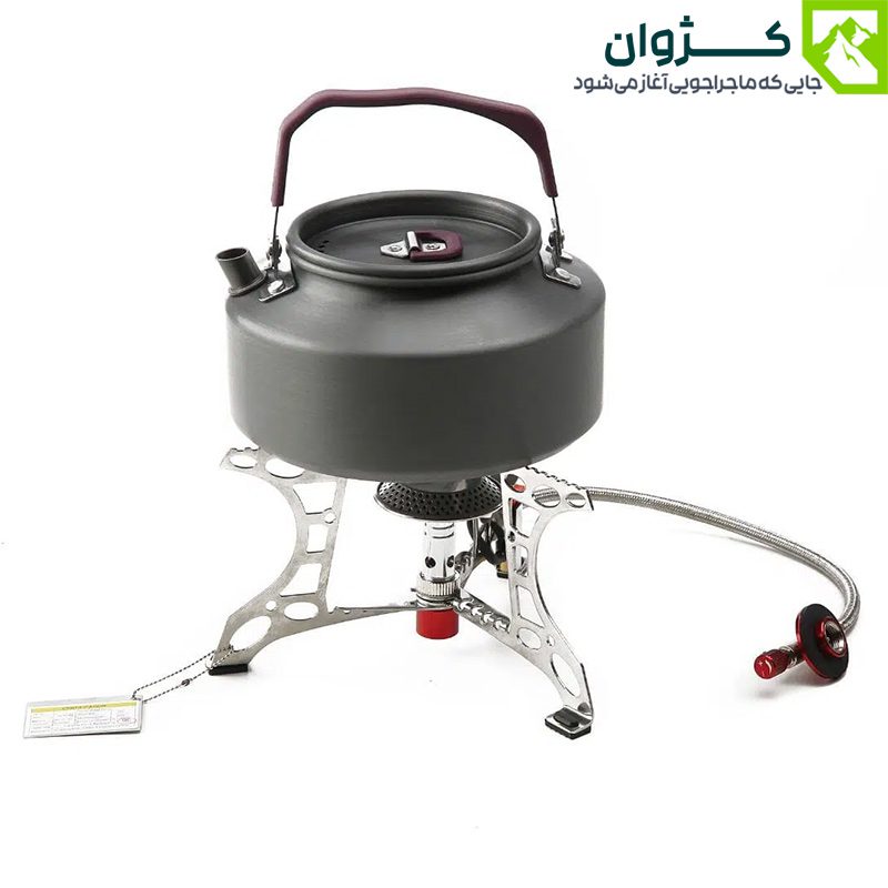 نمای جانبی سرشعله Snowhawk مدل SN20-A6 با پایه‌های تاشو