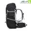 کوله‌پشتی SN-B3128 اسنوهاک مشکی – نمای بغل، مناسب طبیعت‌گردی با سیستم تنظیم ارتفاع