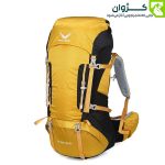 کوله‌پشتی اسنوهاک مدل K2 STAR زرد – نمای روبه‌رو، با زیپ و سگک‌های YKK مقاوم