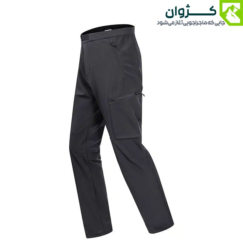 شلوار وینداستاپر مردانه SNOW HAWK کد 1005 – مناسب کوهنوردی، پیاده‌روی و ورزش‌های فضای باز با کمربند قابل تنظیم
