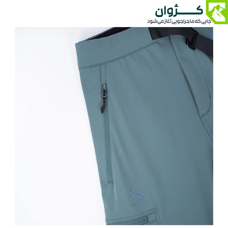 شلوار ورزشی فضای باز SNOW HAWK کد 1005 – مناسب برای پیاده‌روی و کمپینگ، با طراحی ضدباد و کمربند تنظیم‌شونده