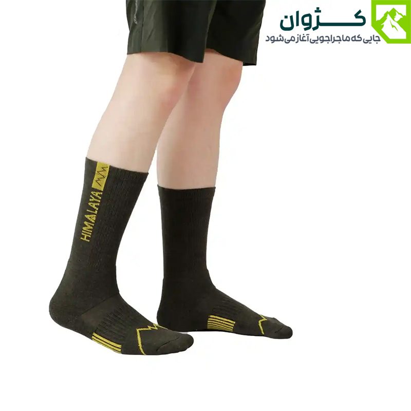تصویر جوراب ساق‌بلند تابستانه هیمالیا با طراحی تنفسی مناسب کوهنوردی