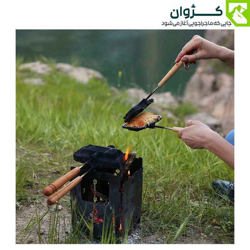 تصویر ساندویچ‌ساز سفری تک‌نفره لایف کمپ مدل 45809 مناسب کمپینگ و طبیعت‌گردی